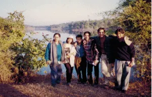 Field Trip 1996 with Bharati Joshi, Sudipta Dasmohapatra, Swandip Sinha, Rajiv Gupta, and Neeraj Negi (left to right).