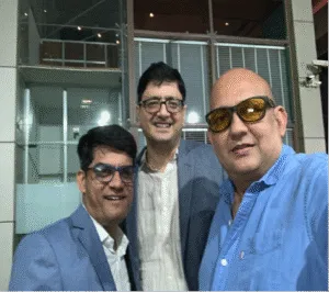 With my IIFM batchmates Amol and Tarun in Feb 25