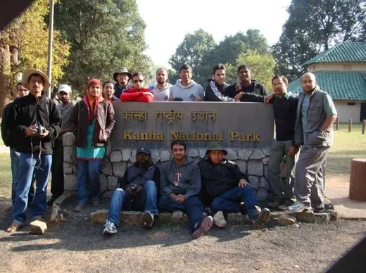 Ankit with his friends during IIFM field visit
