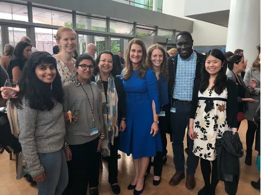 Meeting Melinda French Gates at a Gates Foundation event