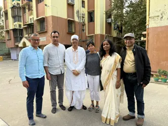 Converging for a prayer meet in 2025- Neeraj Negi, Kunal Mangal, Bhaskar Mittra, Sudipta Dasmohapatra, Anju Prabha Bara, Me
