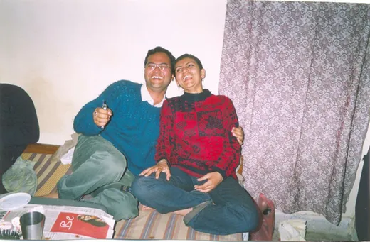 Aparupa & Kanishk at a hostel room party other participants included Jagjeet Sareen, Rakesh Guran, Pooja Kumar, Lokesh Kumar, Akai Mao, Vishwanath Divya (none in pic 😉)