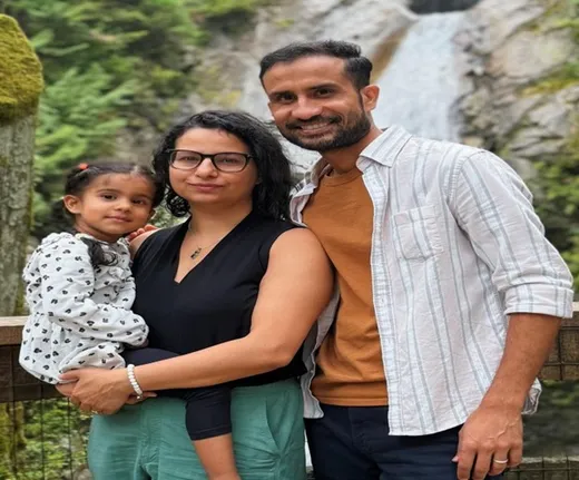 Our Family: Raavi, Me and Daljit.