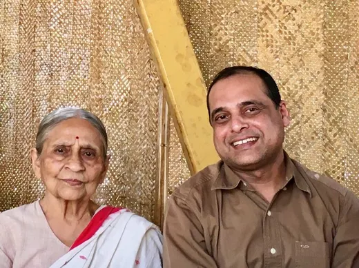 With SEWA’s founder Late Elaben Bhatt