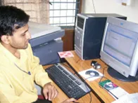 At my desk at ICCF