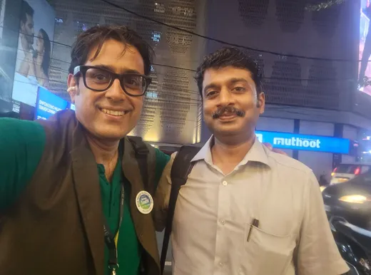With Tarique at my office