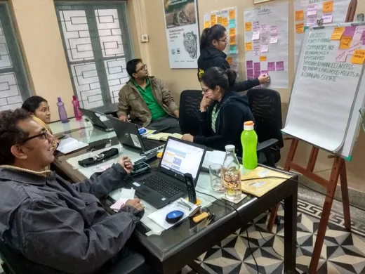 Team at WWF-India brainstorming on Sundarbans strategy