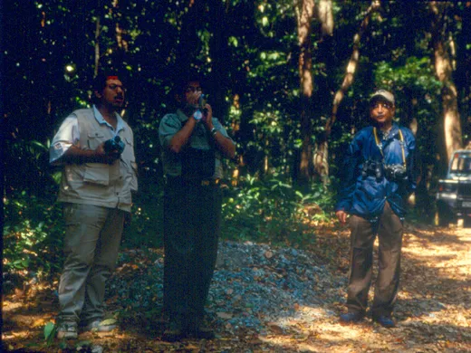 Birdwatching with Presidency Faculty during an excursion at Anshi National Park