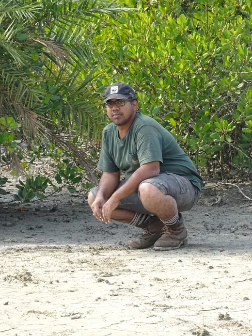 Waiting for the camera trap exercise to complete inside the Sundarbans habitat