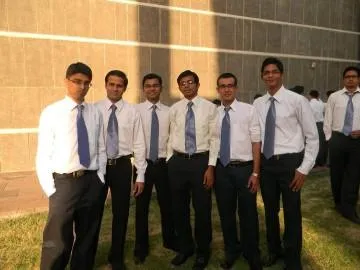 Darshan with his batchmates during Summer Internship photoshoot.
