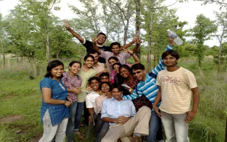 On a field trip in the early days at IIFM