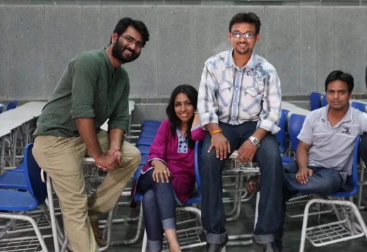 We friends on the day of convocation rehearsal