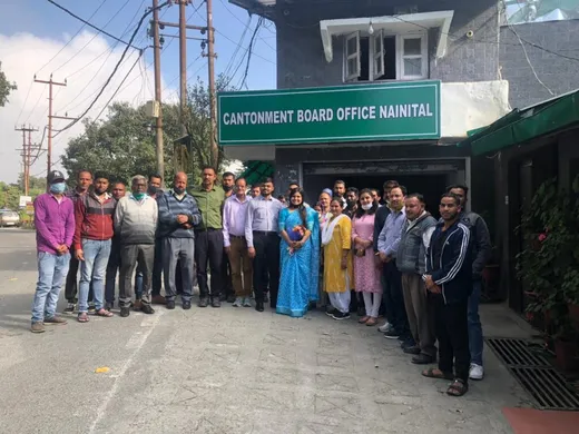 last working day at cantonment board office Nainital