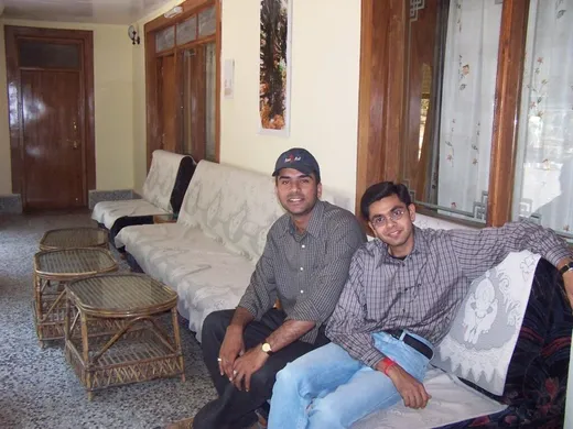 Jayant with his friend Puneet at IIFM