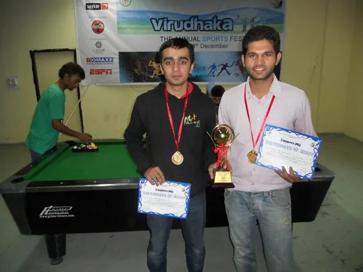 Won the Pool championship for IIFM at the NLIU national Sports Meet