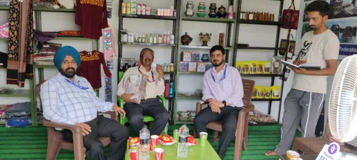 CGM Sir Pulwama visit to Pampore Saffron FPO, Rural Mart at Chersoo NH44, Kashmir Apple FPO, IIIM Bonera & Al-Nahl FPO.