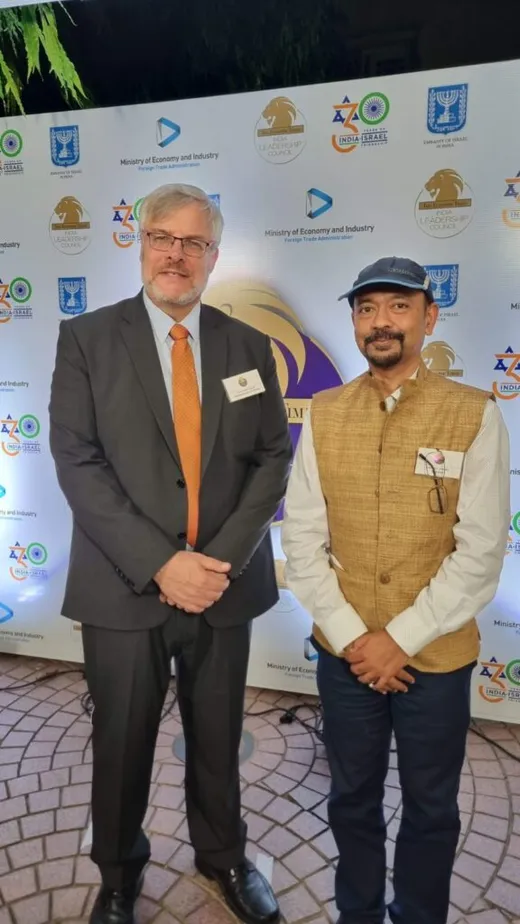 With His Excellency, the Ambassador of Israel at an event in New Delhi