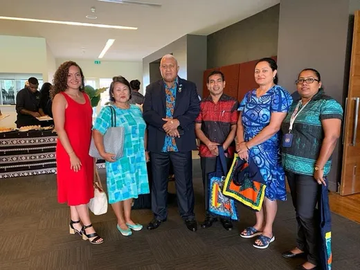 With then Prime Minister of Fiji, Mr. Josaia Voreqe "Frank" Bainimarama and UNDP Fiji Colleagues