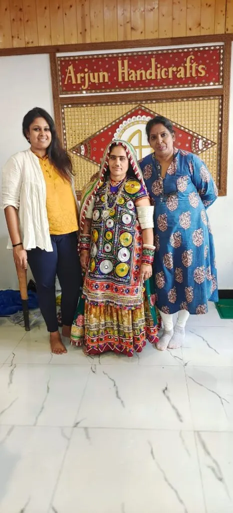 Visiting artisans in Kutch