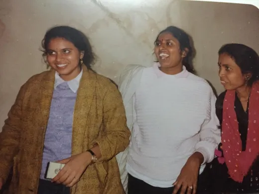 With my classmates- Hemalatha and Lakshmi in IIFM days