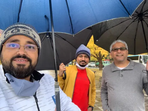 With alumnus [Akhand J Tiwari](https://www.linkedin.com/in/akhand-tiwari-10607a5/?originalSubdomain=in) (Partner at [MSC](https://www.microsave.net/), PFM 2006) in a work trip at Tokyo