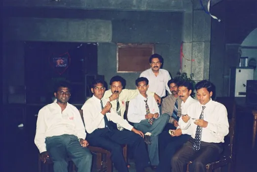 Attending dinner of Freshers' night at Mess