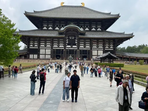 My Children at Todaiji temple (a Buddhist temple)