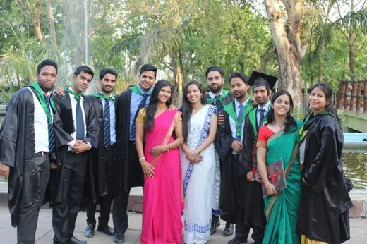 Pushkar during convocation with his batchmates