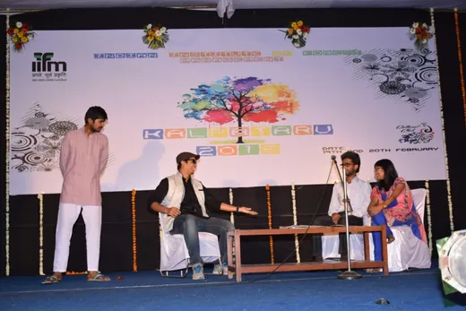 Pushkar performing a skit during Kalpataru 2016