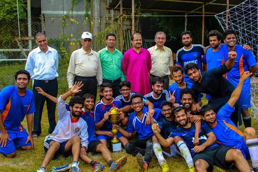 Independence Day Cup winner team with faculties