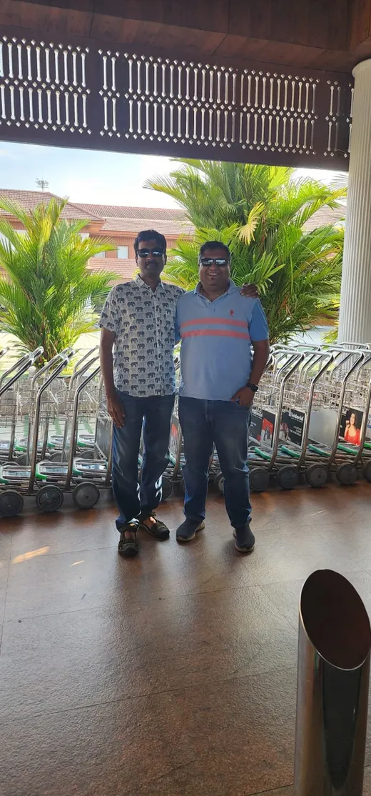 With Praveen at Cochin