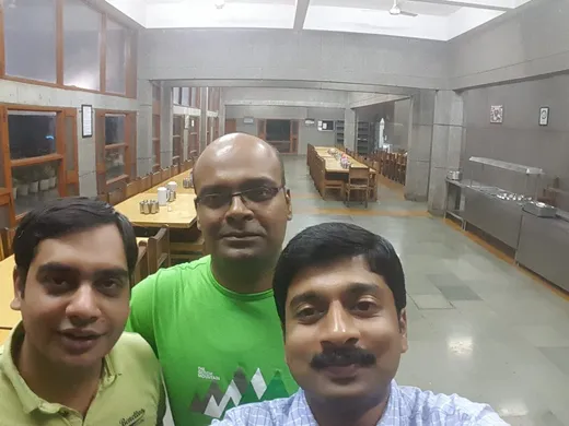 With DJ and Sudhanshu during our 2016 visit to IIFM