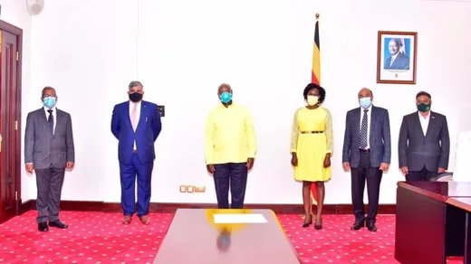 With Hon. President H.E.Yoveri Kaguta Museveni, Uganda