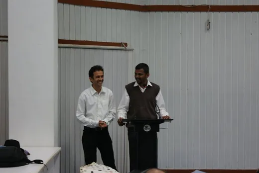 With Nishant during an event in 119