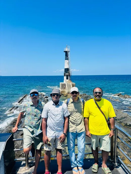 With my team at Andamans