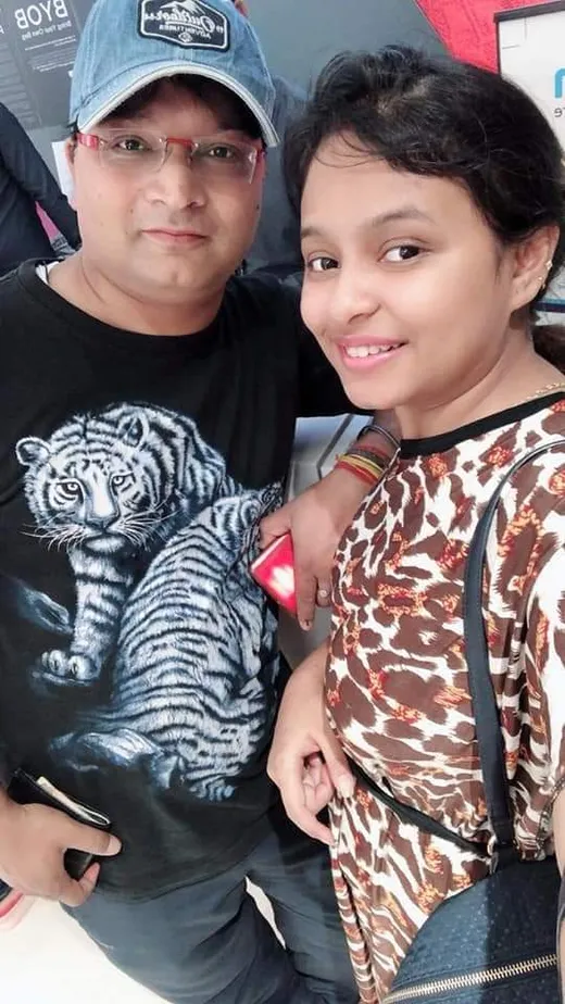 With my better half- Vaishali Baranwal who is with EY