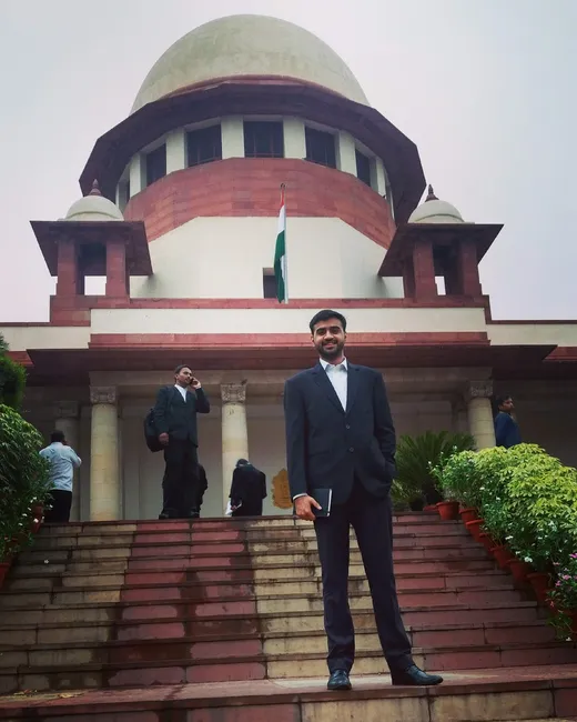 [Ashutosh](https://www.linkedin.com/in/ashutoshsenger/) visiting the Supreme Court of India during his legal internship in 2017