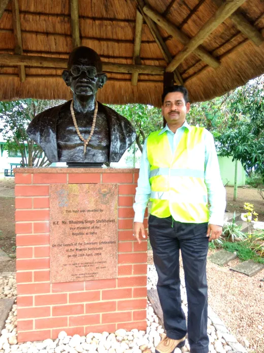 At the Mahatma’s abode in Durban, SA (2016)