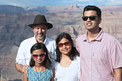 Our family: Vijaya Kusuma(Wife), Ananth Yasasvi(Son)& Amisha Pragnya(daughter) at Grand Canyon