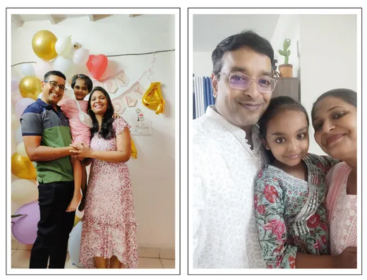 With Nisha(my better half)& Mishti(my daughter)