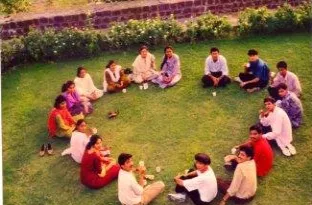 Tea time at the Mess lawns