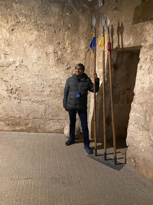 One of the tunnels in the land of Knights Templars and Crusaders