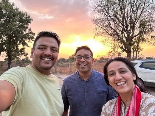 With my IIFM Classmates: Shrey and Shweta