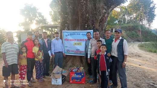 Sanitation Camp at local level by sub division forest office, Dhading