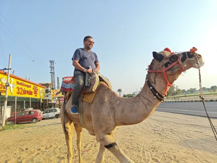 Deepak while on a recent trip to Rajasthan