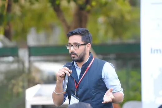 At a NGO event in Ahmedabad