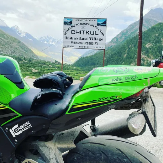 At Chitkul, Himachal Pradesh, known as the last inhabited village before the Indo-Tibetan border