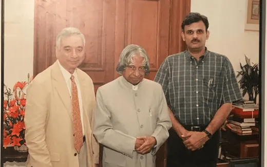 With President A.P.J. Abdul Kalam at the Rashtrapati Bhawan
