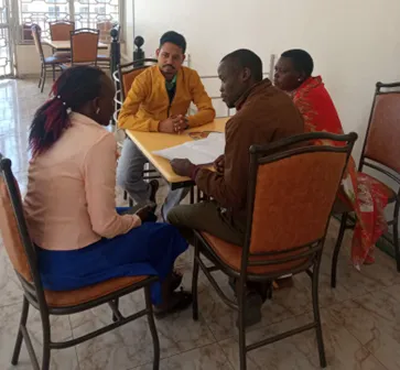 Interaction with women micro entrepreneurs in a small town in Kenya-Tanzania border