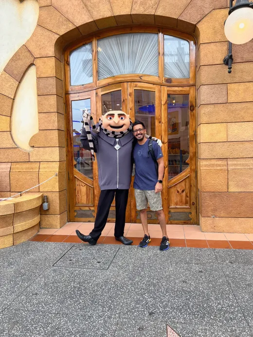 At Universal Studios in Singapore